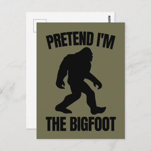 Funny Halloween 2020 - Ik ben de Bigfoot Briefkaart (Voorkant / Achterkant)