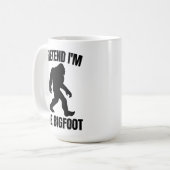 Funny Halloween 2020 - Ik ben de Bigfoot Koffiemok (Voorkant links)