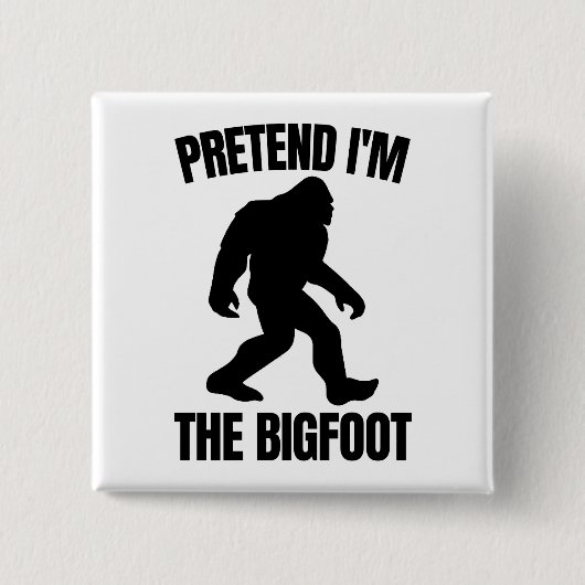 Funny Halloween 2020 - Ik ben de Bigfoot Vierkante Button 5,1 Cm (Voorkant)