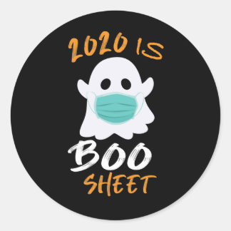 Funny Halloween 2020 is Boo Sheet Ronde Sticker