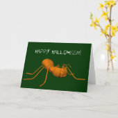 Funny Halloween Ant Kaart (Gele Bloem)