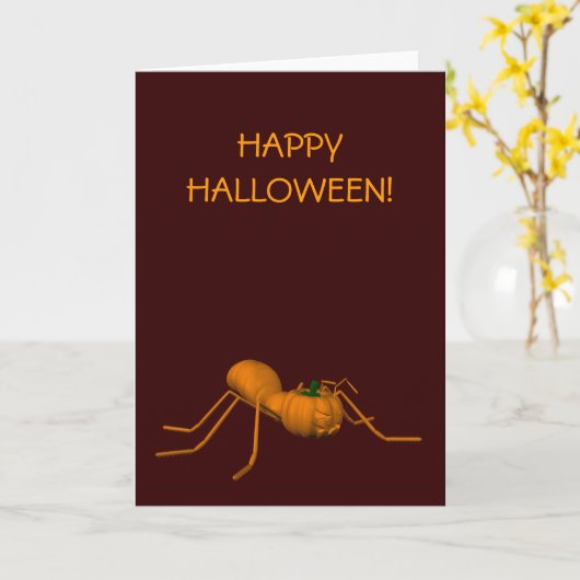 Funny Halloween Ant Kaart (Gele Bloem)