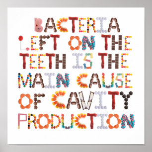 Funny Halloween Art voor Dentist Poster