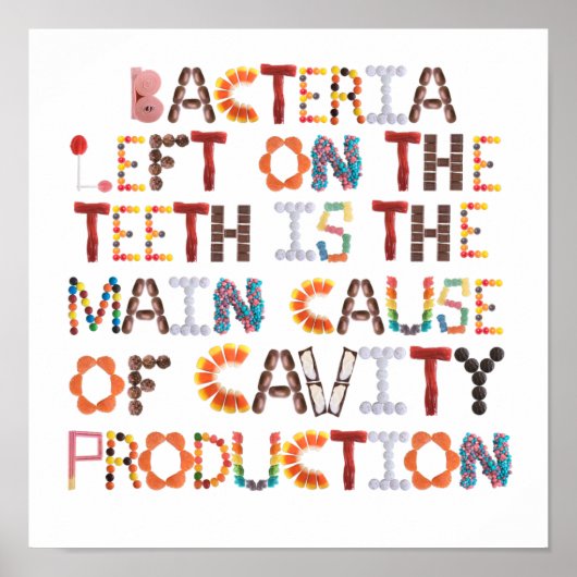 Funny Halloween Art voor Dentist Poster (Voorkant)