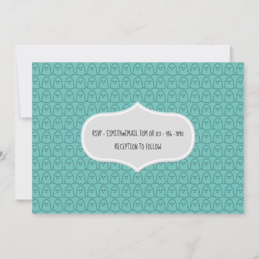 FUNNY Halloween Bachelorette Party nodigt heksen u Kaart (Achterkant)