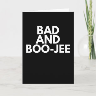 Funny Halloween - Bad and Boo-Jee Kaart