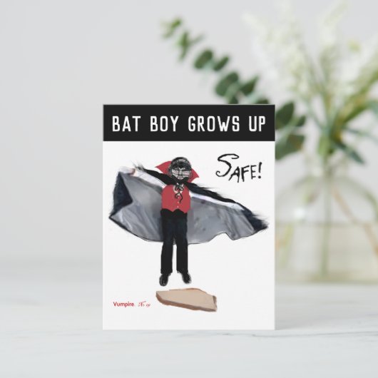 Funny Halloween Baseball Kaarten Feestdagenkaart (Staand voorkant)