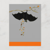 Funny Halloween Bat Briefkaart (Voorkant)