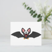 Funny Halloween Bat Briefkaart (Staand voorkant)
