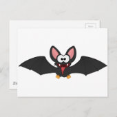 Funny Halloween Bat Briefkaart (Voorkant / Achterkant)