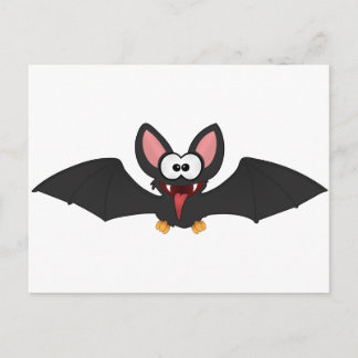 Funny Halloween Bat Briefkaart