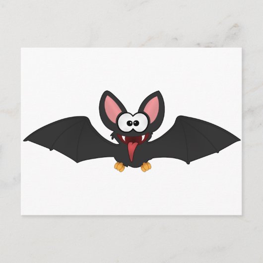 Funny Halloween Bat Briefkaart (Voorkant)