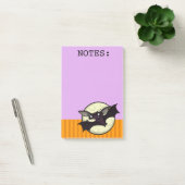 FUNNY HALLOWEEN BAT GRAPHIC POST-IT PAARSE NOTEPAD POST-IT® NOTES (Kantoor)