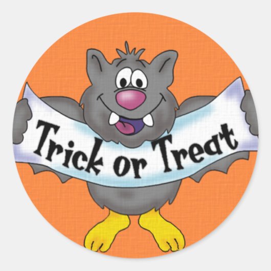 Funny Halloween Bat Sticker (Voorkant)