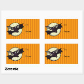 FUNNY HALLOWEEN BBT RECTANGLE GIFT STICKERS (Vel)