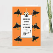 Funny Halloween Birthday Card Feestdagen Kaart (Voorkant)