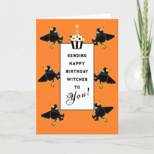 Funny Halloween Birthday Card Feestdagen Kaart