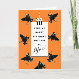 Funny Halloween Birthday Card Feestdagen Kaart