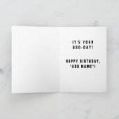 Funny Halloween Birthday Card Kaart (Binnen)