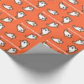 Funny Halloween Birthday Ghosts Cadeaupapier (Hoek)