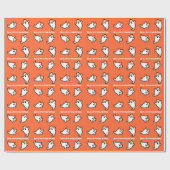 Funny Halloween Birthday Ghosts Cadeaupapier (Vlak)