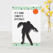 Funny Halloween Birthday Kaart (Gele Bloem)