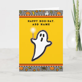 Funny Halloween Birthday Kaart