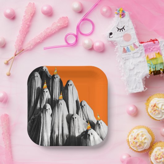 Funny Halloween Birthday Papieren Bordje (Feest)