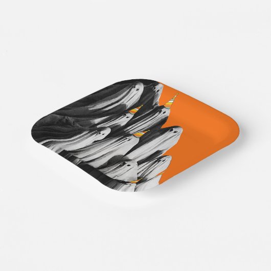 Funny Halloween Birthday Papieren Bordje (Gebogen)