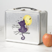 Funny Halloween Black Cat and Magical Moon (In situ)