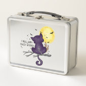 Funny Halloween Black Cat and Magical Moon (Voorkant)