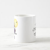 Funny Halloween Black Cat en Magical Moon Koffiemok (Center)