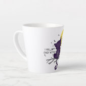 Funny Halloween Black Cat en Magical Moon Latte Mok (Linkerhoek)