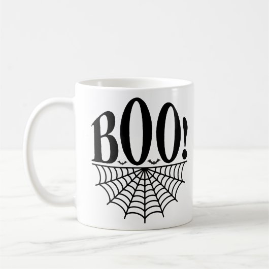 Funny Halloween boo Koffiemok (Links)