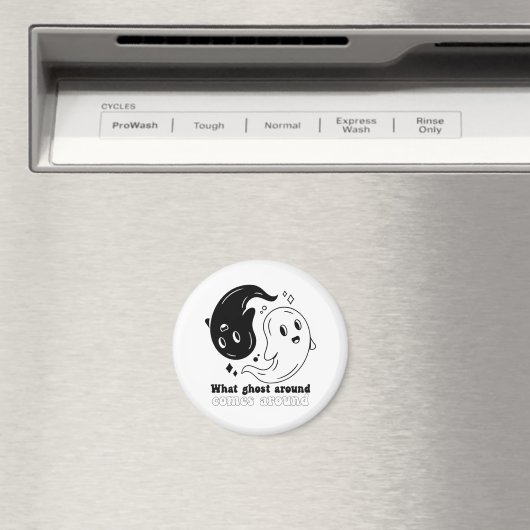 Funny Halloween Boo, wat er rond komt Magneet (Insitu (Vaatwasser))