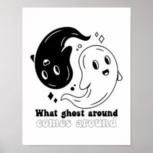Funny Halloween Boo, wat er rond komt Poster