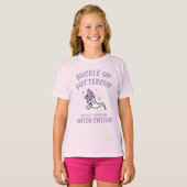 Funny Halloween breekt Buttercup witch-switch T-shirt (Voorkant volledig)