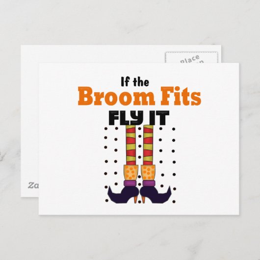 Funny Halloween Briefkaart (Voorkant / Achterkant)