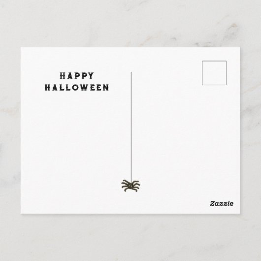 Funny Halloween Briefkaart (Achterkant)