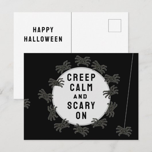 Funny Halloween Briefkaart (Voorkant / Achterkant)