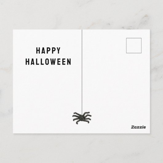 Funny Halloween Briefkaart (Achterkant)