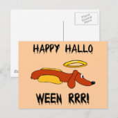 Funny Halloween Briefkaart (Voorkant / Achterkant)