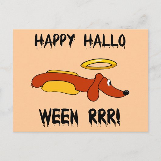 Funny Halloween Briefkaart (Voorkant)