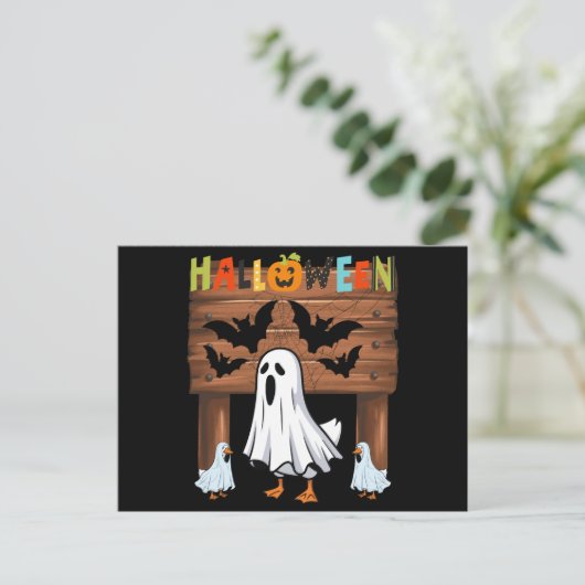 funny halloween briefkaart (Staand voorkant)