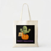 Funny Halloween Cactus Trick or treat Tote Bag (Voorkant)