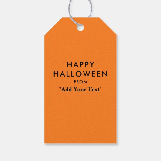Funny Halloween Cadeaulabel (Achterkant)