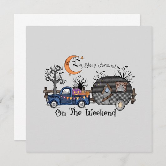 Funny Halloween Camping (Voorkant / Achterkant)