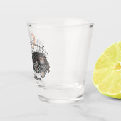 Funny Halloween Camping Shot Glas (Rechts)