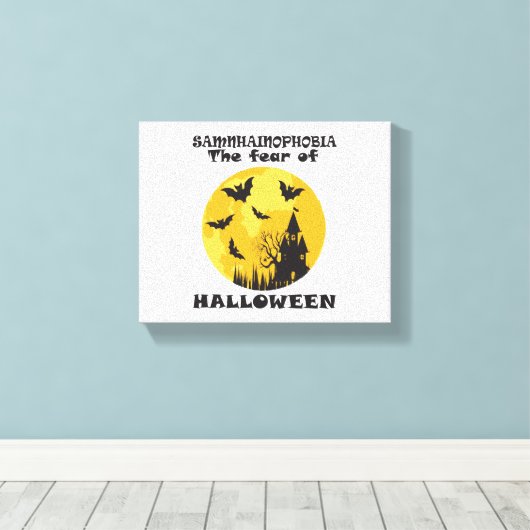 Funny Halloween Canvas Afdruk (Insitu (Houten vloer))