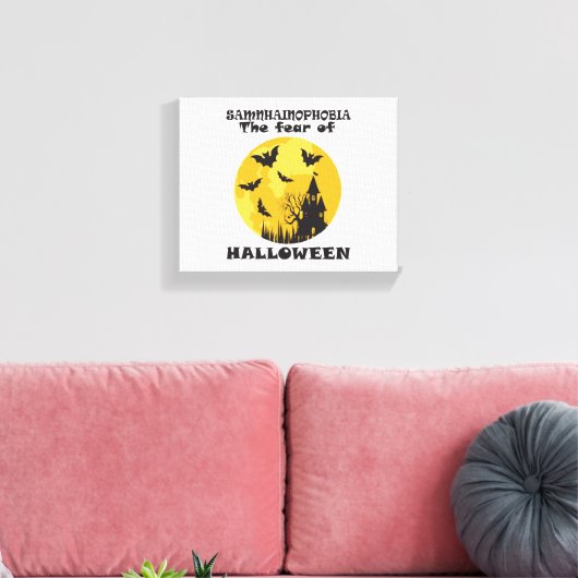 Funny Halloween Canvas Afdruk (Insitu (Woonkamer))